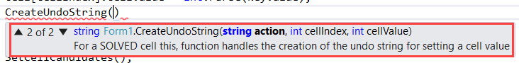 Create Undo String function