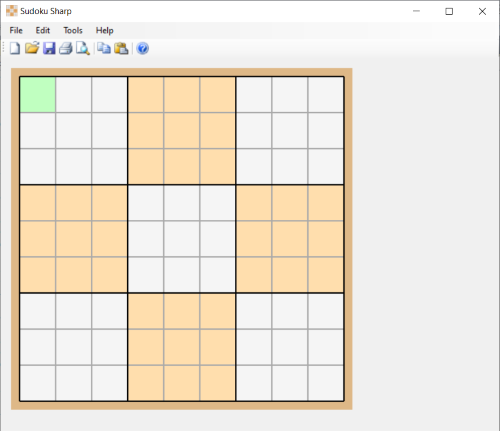 Grid with Active Cell highlighted