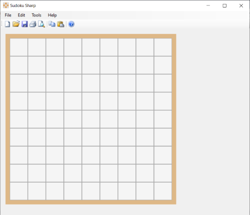 Grid with grid lines