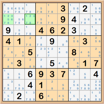 Hidden Pair Example