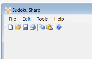 Sudoku Sharp Menu