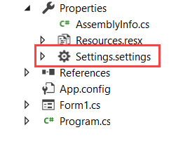 Solution Explorer Settings