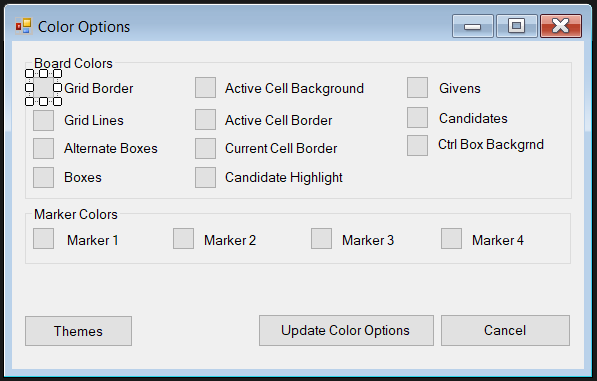 Options Form